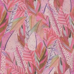 Alternative view of AS Creation - Leaves Pink