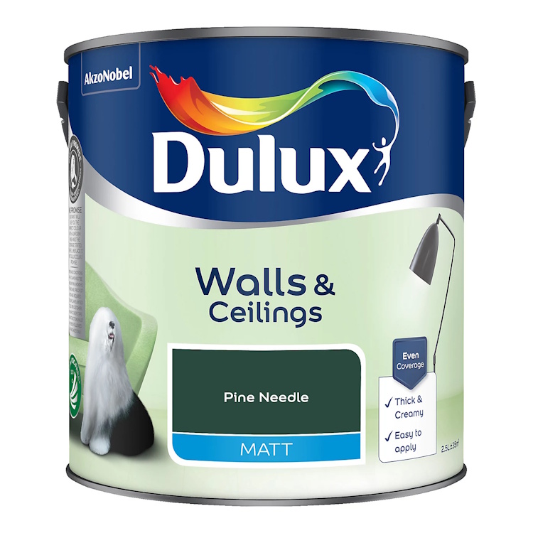 Dulux Walls & Ceilings Emulsion Matt Pine Needle