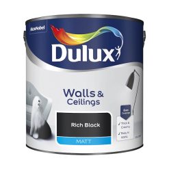 Dulux Walls & Ceilings Emulsion Matt Rich Black