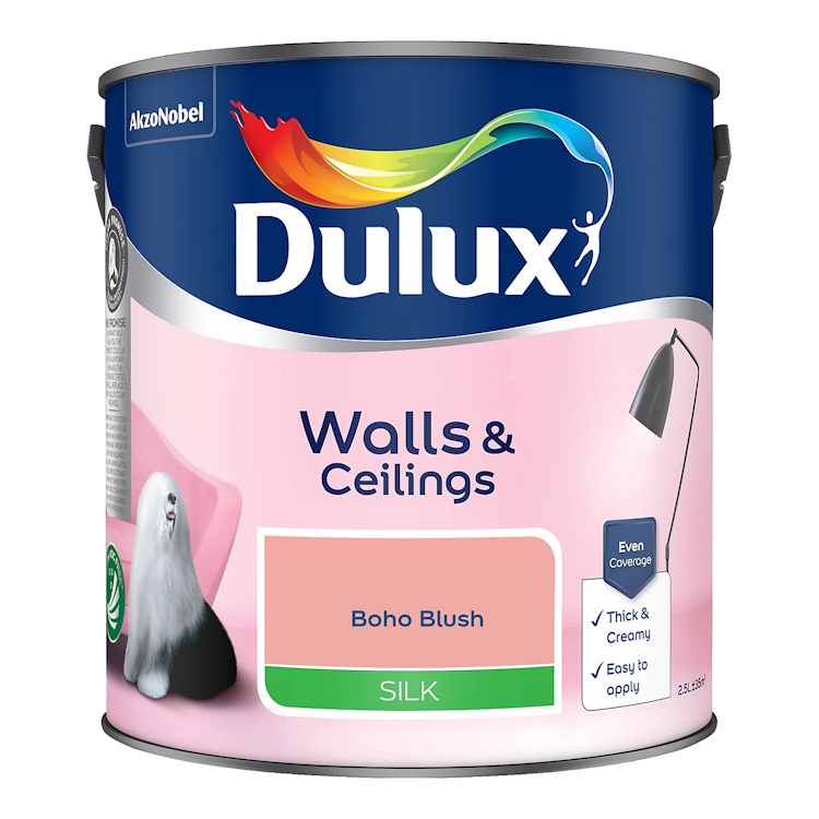 Dulux Walls & Ceilings Emulsion Silk Boho Blush