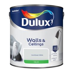 Dulux Walls & Ceilings Emulsion Silk Cornflower White