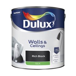 Dulux Walls & Ceilings Emulsion Silk Rich Black