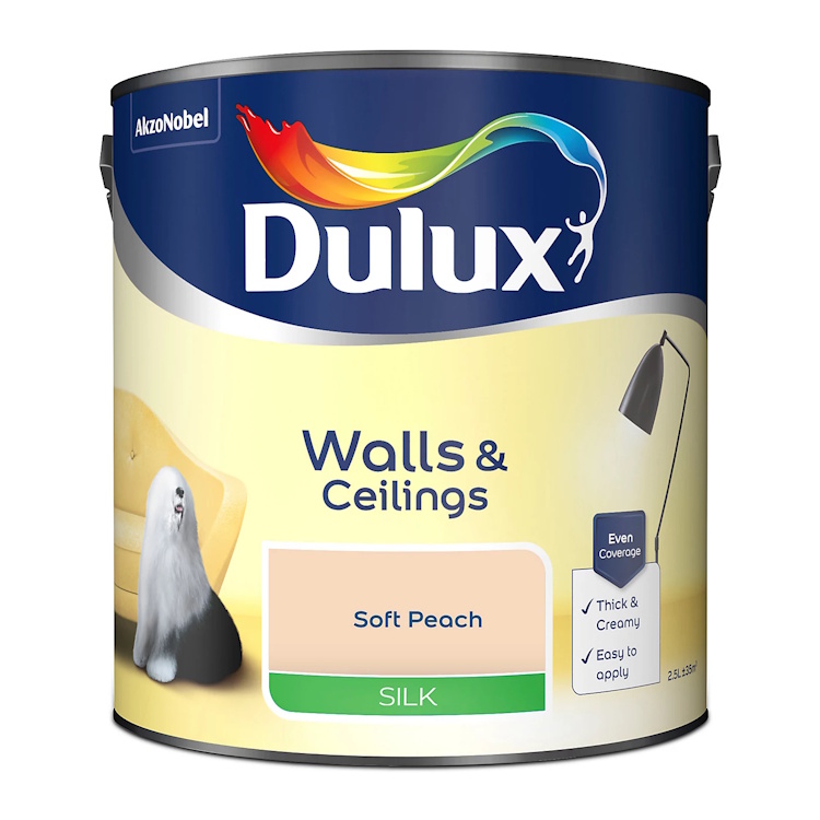 Dulux Walls & Ceilings Emulsion Silk Soft Peach