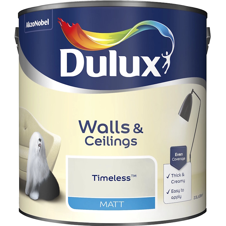 Dulux Walls & Ceilings Emulsion Matt Timeless