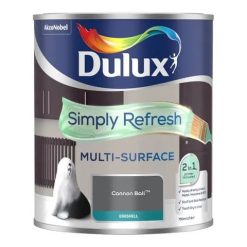 Dulux Simply Refresh Eggshell Multi- Surface Emulsion 750ml - Cannon Ball