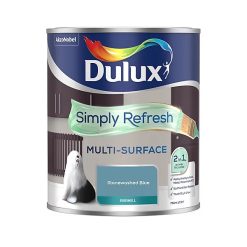 Dulux Simply Refresh Eggshell Multi- Surface Emulsion 750ml - Stonewashed Blue