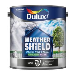 Dulux Weathershield Quick Dry Satin Black