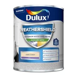 Dulux Weathershield Quick Dry Satin Celtic Cream
