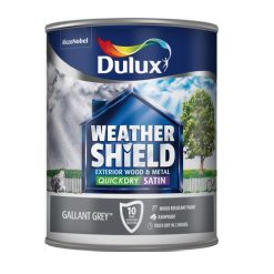 Dulux Weathershield Quick Dry Satin Gallant Grey