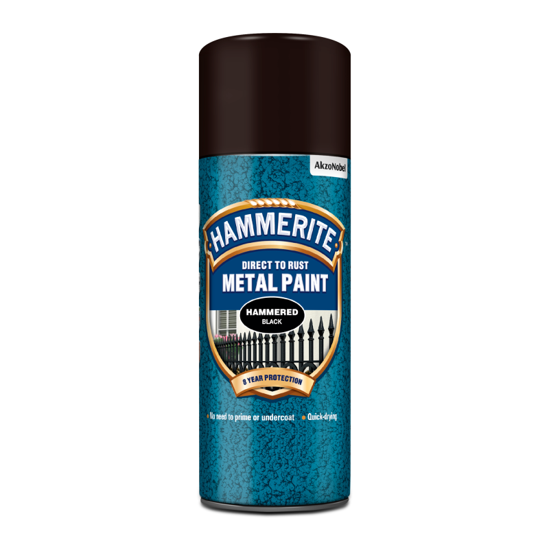 Hammerite Metal Paint - Hammered Black - Image 3