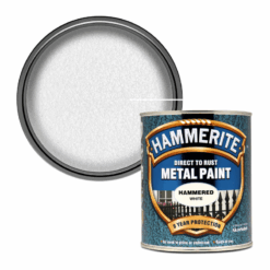 Hammerite Metal Paint - Hammered White