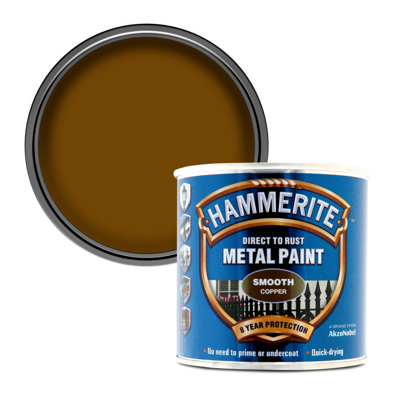 Hammerite Metal Paint - Smooth Copper