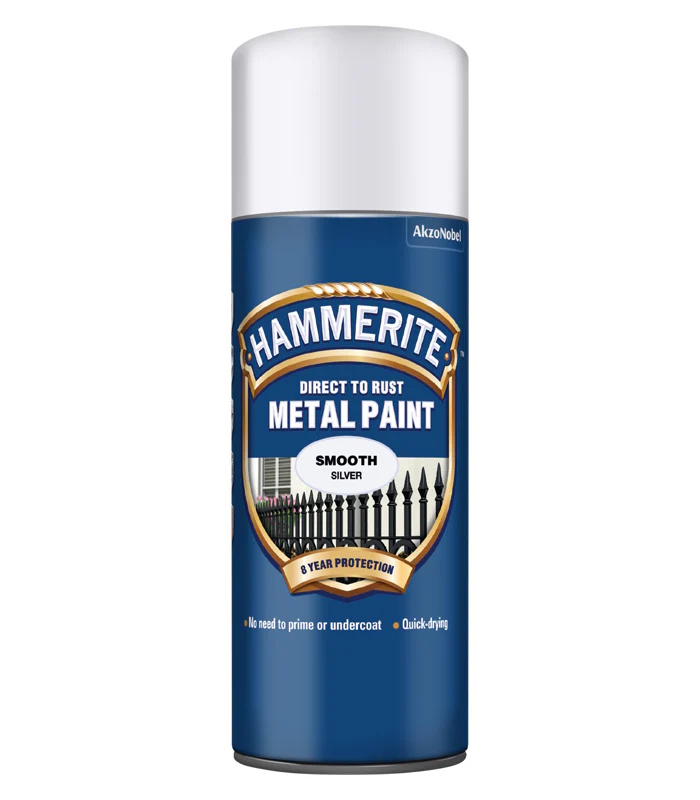 Hammerite Metal Paint - Smooth Silver - Image 2