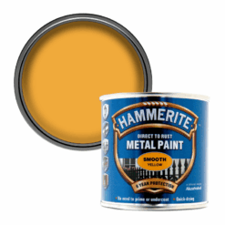 Hammerite Metal Paint - Smooth Yellow