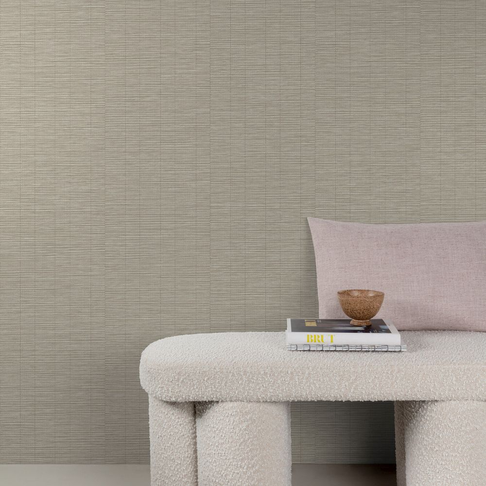 Grandeco Structured Bamboo - Taupe - Image 2
