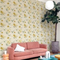 Alternative view of Grandeco Adeline - Yellow